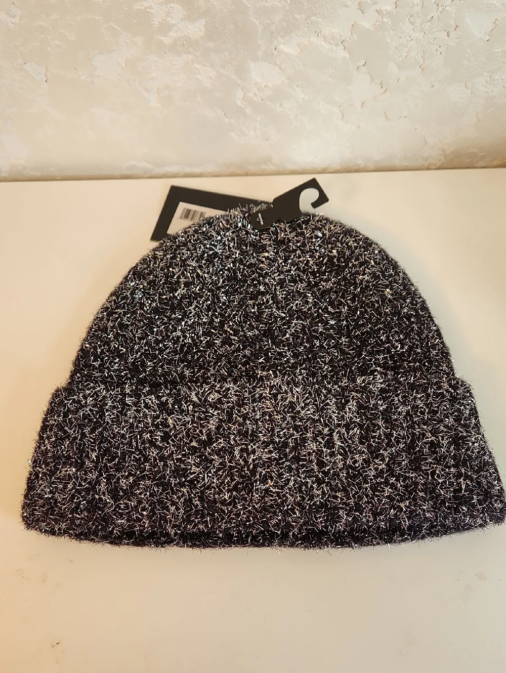 Kate Spade Sparkle Black Beanie NWT